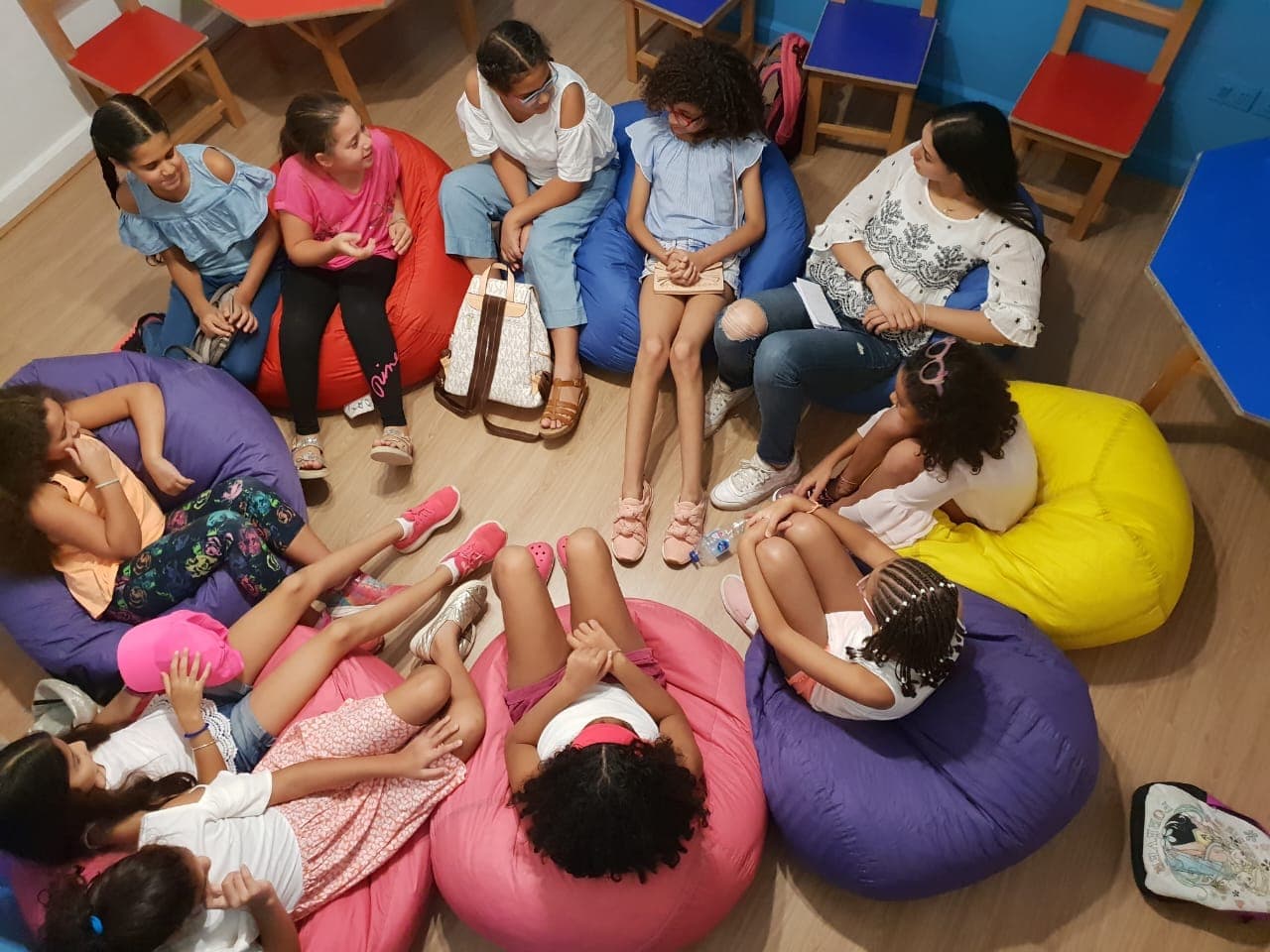 Children in a circle activity